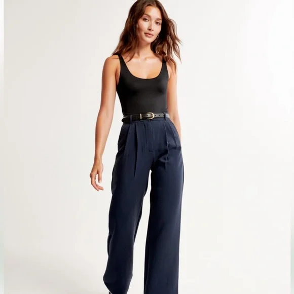 A&F Sloane Tailored Wide Leg Pant - Picture 1 of 6